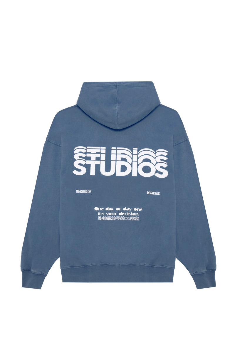 STEEL BLUE “STUDIOS” HOODIE Horizon Studios