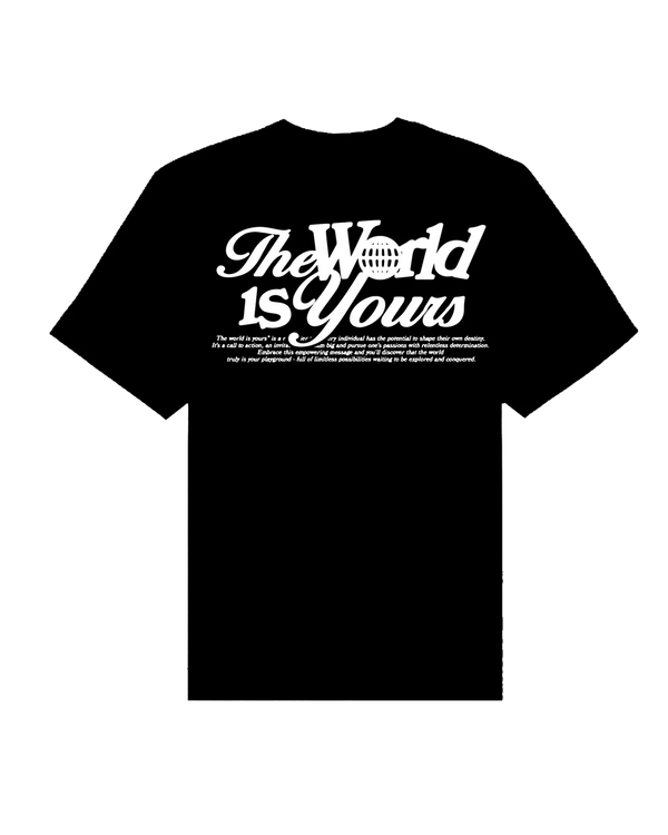 The World Is Yours Black Tee Signal Brand