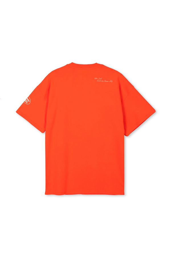 Feuille Morte Orange T-Shirt Bleu Ciel